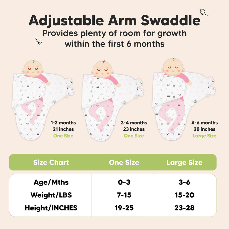 KeaBabies 3 Pack Soothe Swaddle Wrap Nordic KeaBabies Yallatoys