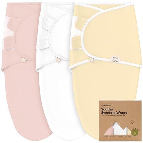 KeaBabies 3 Pack Soothe Swaddle Wrap Daffodil KeaBabies Yallatoys