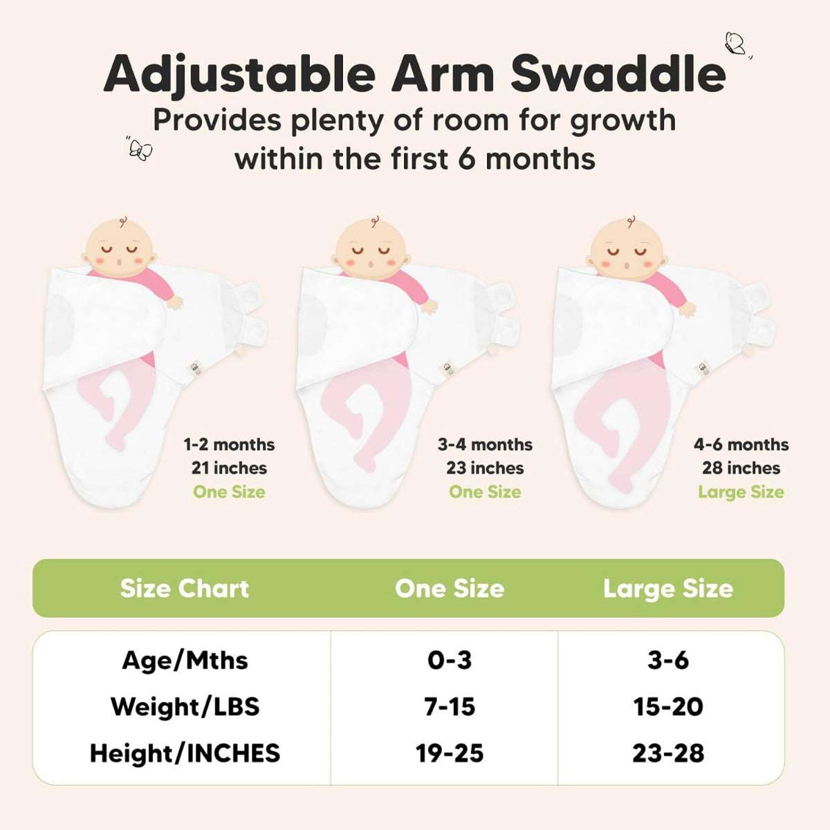 KeaBabies 3 Pack Soothe Swaddle Wrap Daffodil