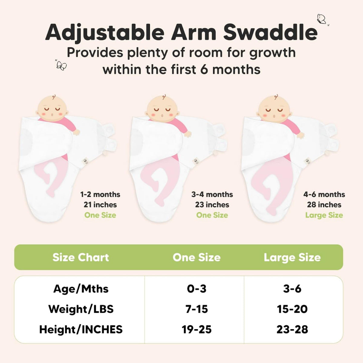 KeaBabies 3 Pack Soothe Swaddle Wrap Sage KeaBabies Yallatoys