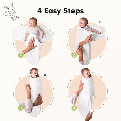 KeaBabies 3 Pack Soothe Swaddle Wrap Cloud KeaBabies Yallatoys