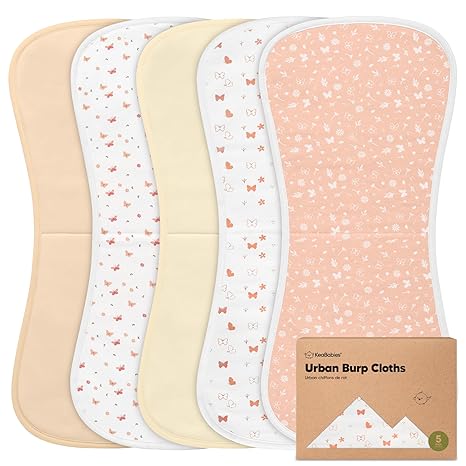 Keababies Urban Burp Cloths Butterflies 5pcs KeaBabies Yallatoys