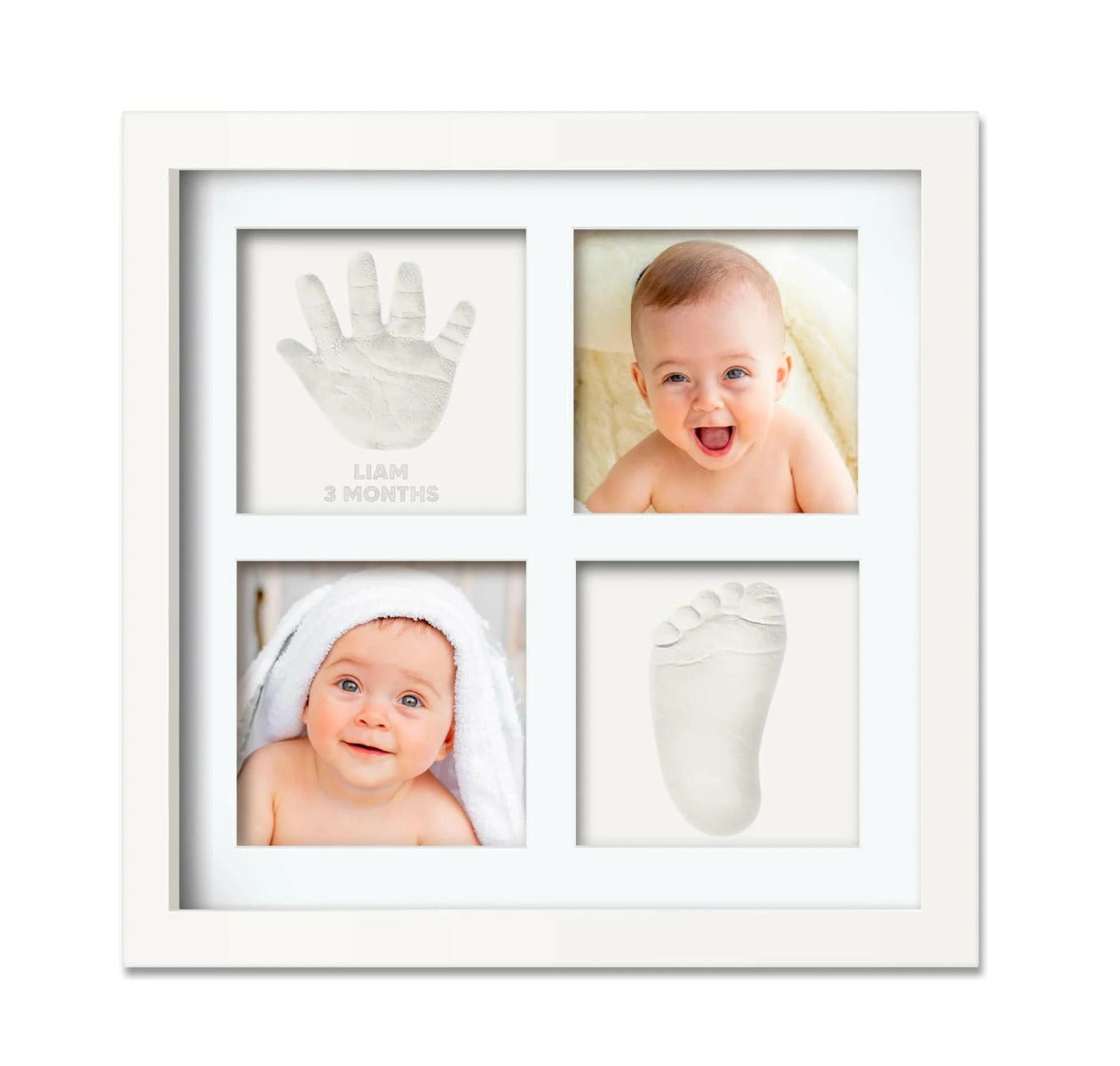 Keababies Ever Keepsake Frame Baby Hand And Footprint Kit Alpine White KeaBabies Yallatoys