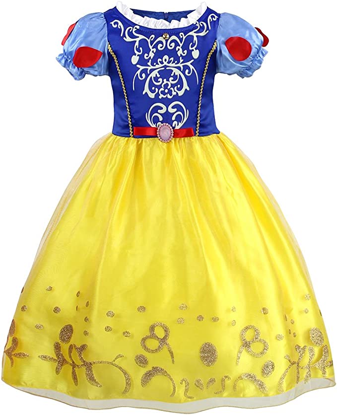 Childrens Snow White Princess Cosplay Costume Fancy Dress Kids Costumes Yallatoys