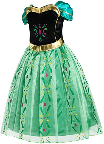 Fantasia Anna Frozen Green Costume Kids Costumes Yallatoys