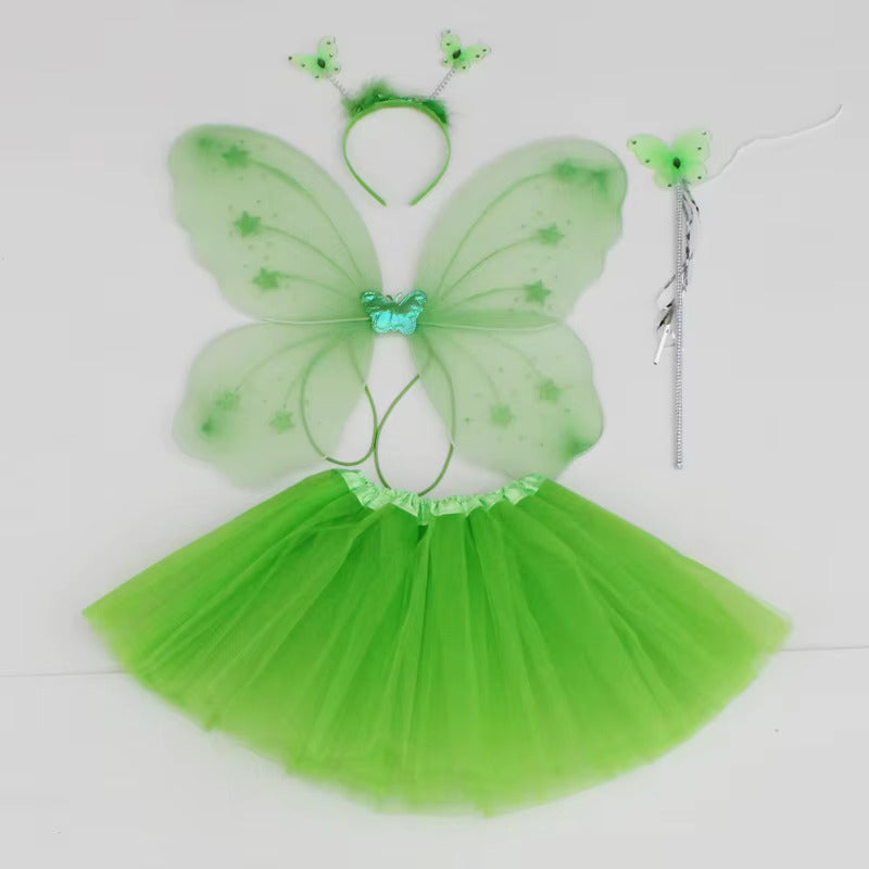 Buy Butterfly Wings With Skirt Green | Yallatoys.com