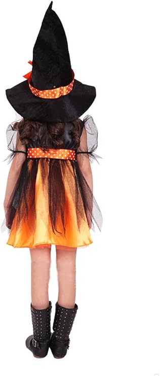 Buy Lovely Witch Girl Costume Orange | Yallatoys.com