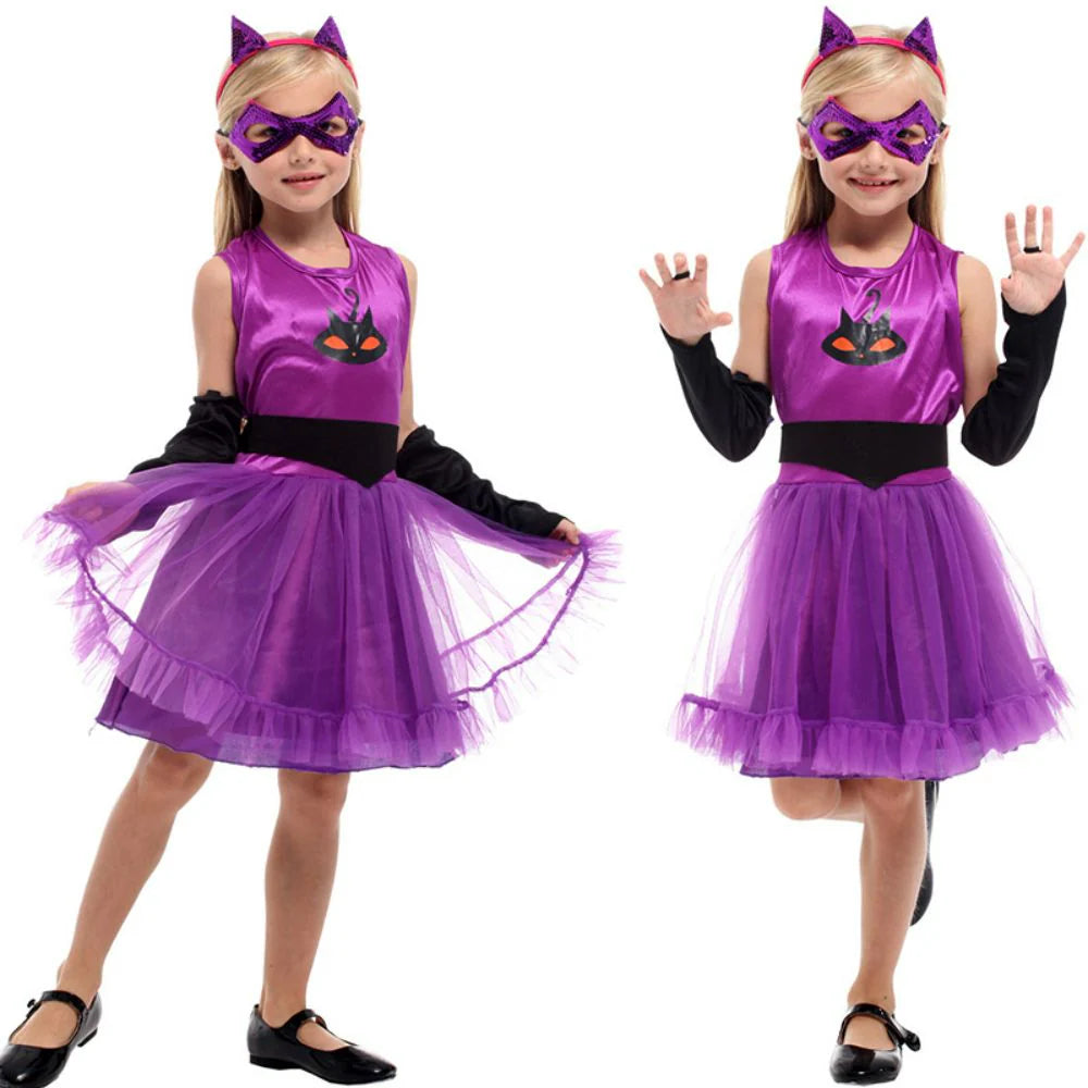 Buy Purple Cat Dress 110-120Cm | Yallatoys.com