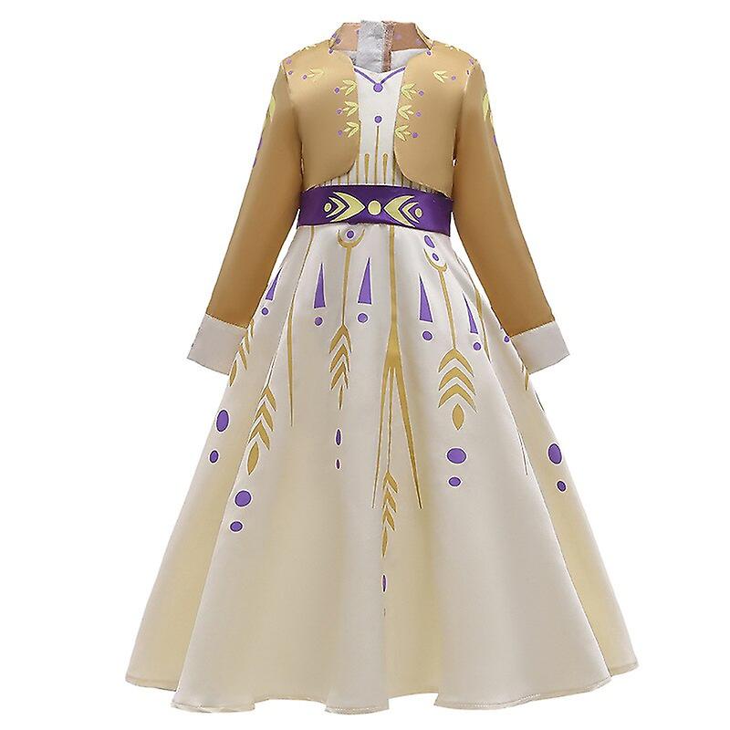 Anna Gold Colour Costume Girls Kids Costumes Yallatoys