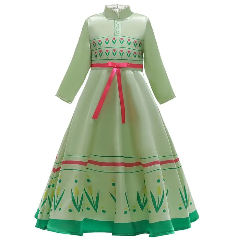 Frozen Queen Cosplay Anna Sleep Dress Long Sleeves Kids Costumes Yallatoys
