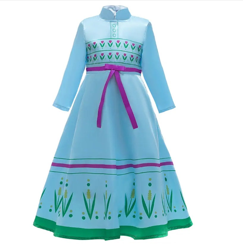 Frozen Queen Cosplay Elsa Sleep Dress Long Sleeves Kids Costumes Yallatoys