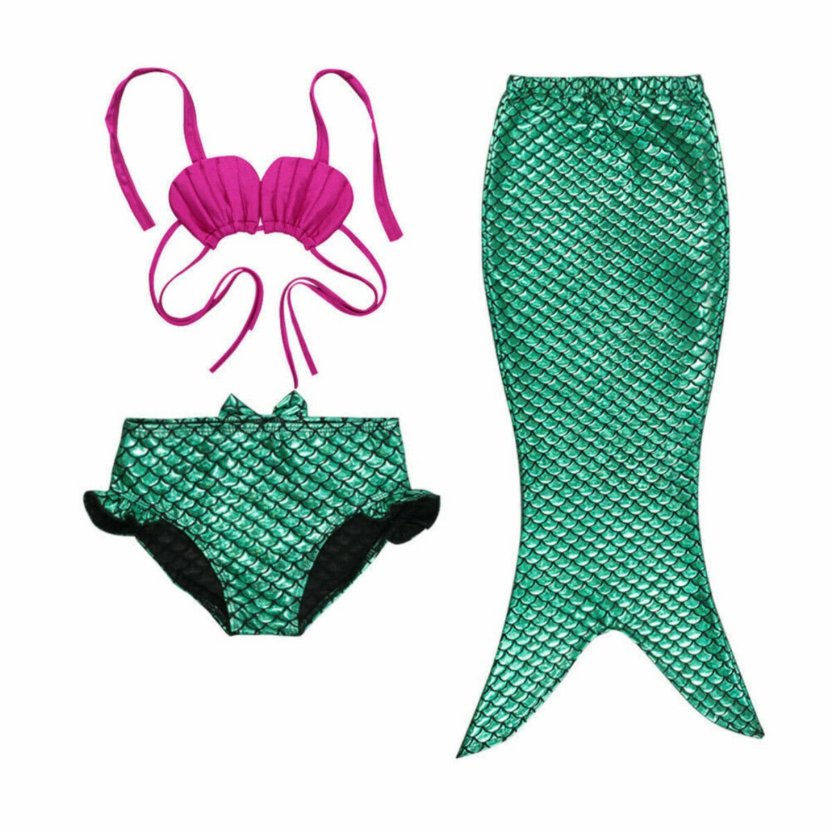 Green Mermaid Costume For Kids Kids Costumes Yallatoys
