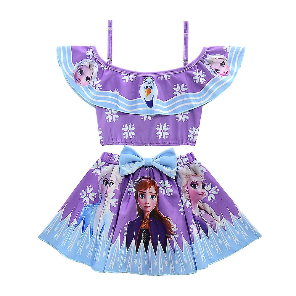 Disney Frozen Crop Top & Skirt Swimwear for Kids Kids Costumes Yallatoys