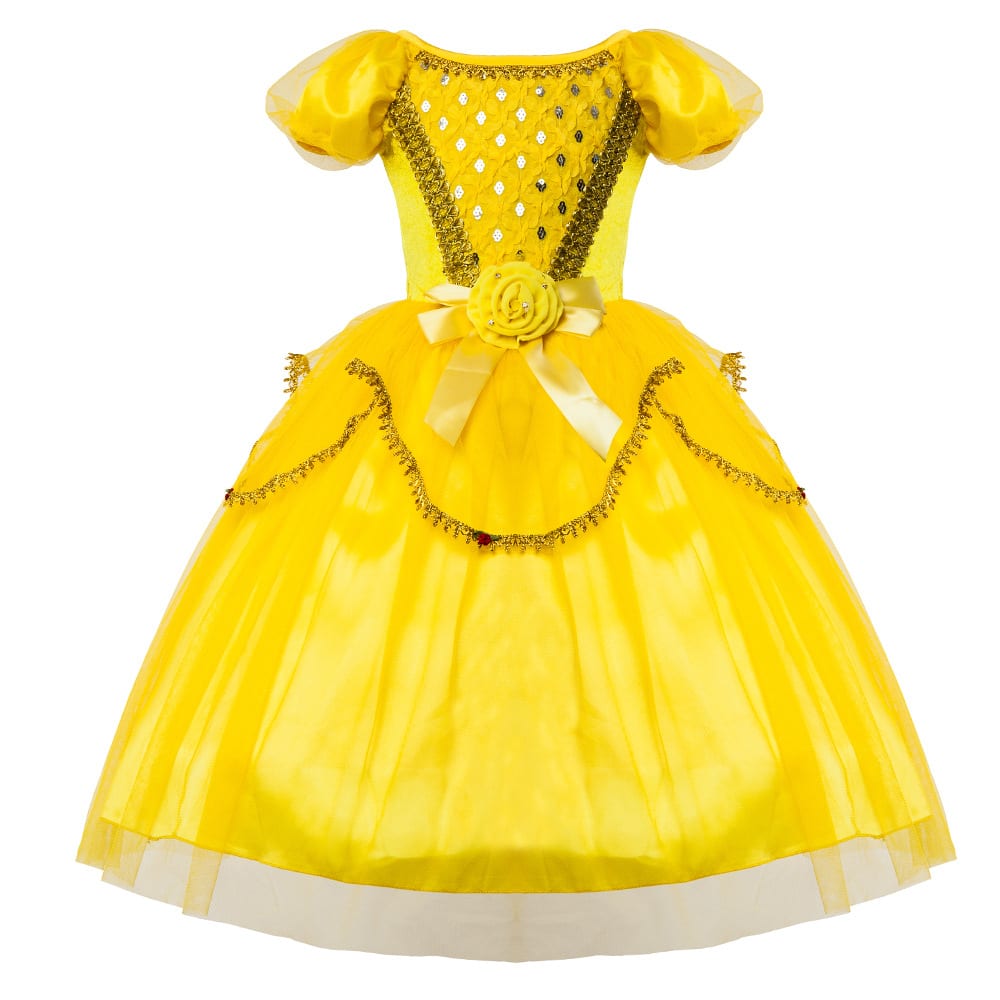 Beauty and the Beast Dress Kids Costumes Yallatoys