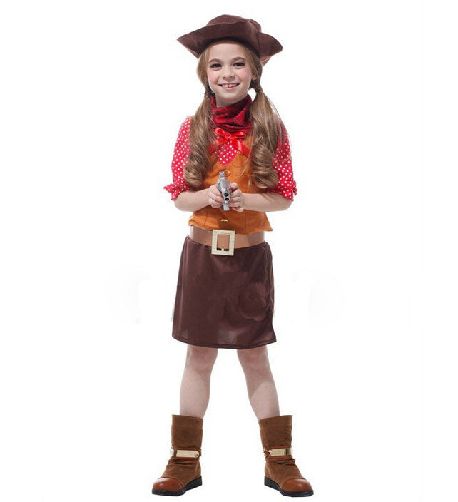Buy Cowgirl Kids Anime Costume Carnival Dress Up | Yallatoys.com