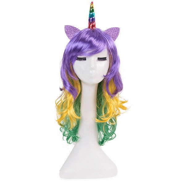 Buy Purple Unicorn Layered Cut Wig | Yallatoys.com
