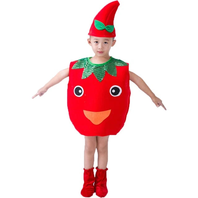 Buy Tomato Vegetable Kids Costume Free Size | Yallatoys.com