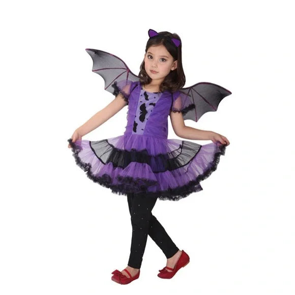 Purple Bat Girl Costume Kidsland Yallatoys