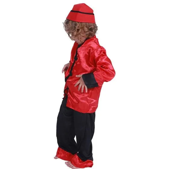 Buy Red Tang Suit Chinese Boys Costume | Yallatoys.com