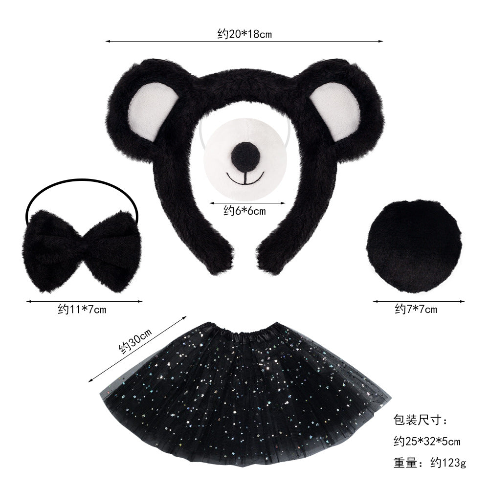Buy Bear Costume Black And White | Yallatoys.com