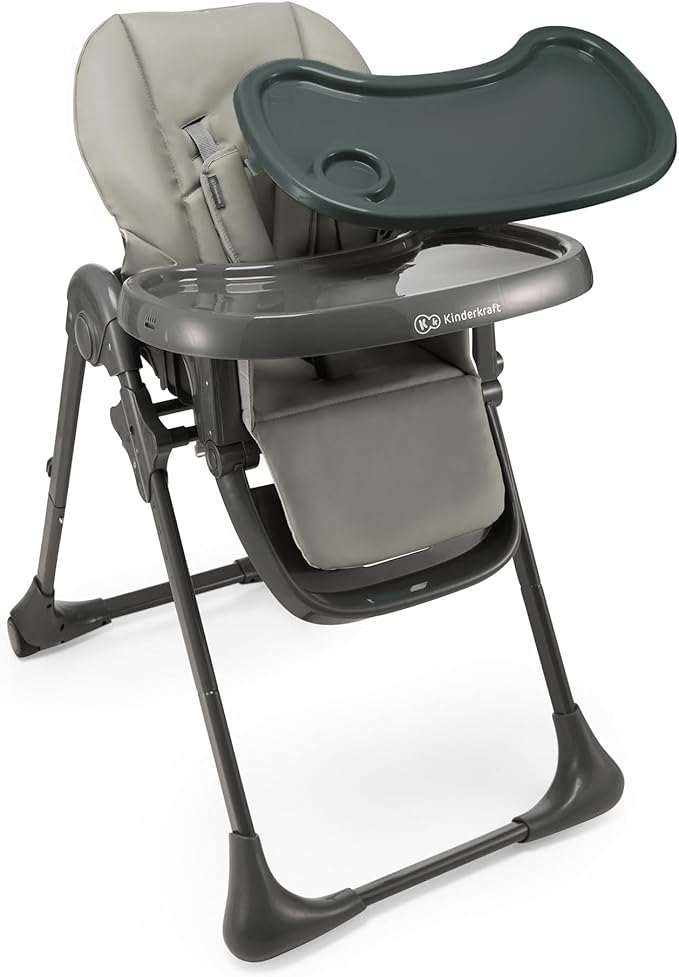 Kinderkraft 2 in 1 Tummie High Chair Grey Kinderkraft Yallatoys