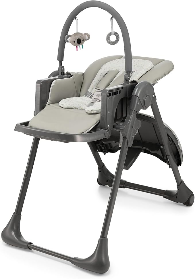 Kinderkraft 2 in 1 Tummie High Chair Grey Kinderkraft Yallatoys