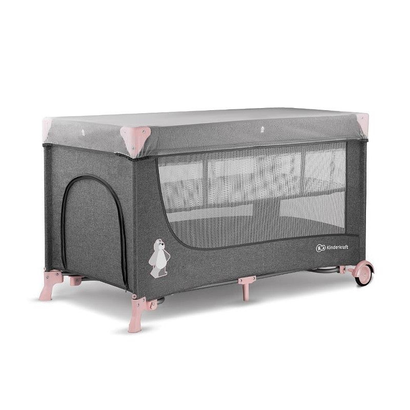Kinderkraft Joy Folding Bed With Accessories Pink Kinderkraft Yallatoys