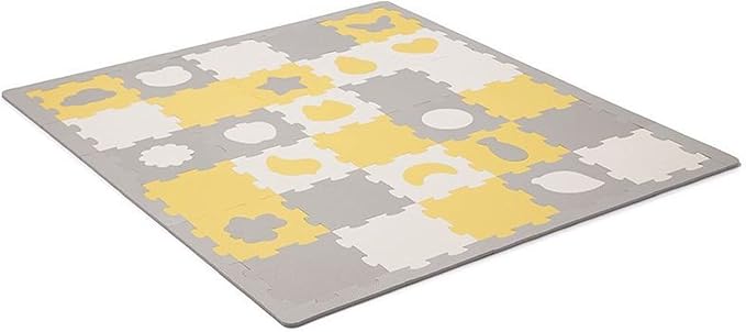 Kinderkraft  Mata Puzzle Luno Shapes Mat 30pcs  Yellow