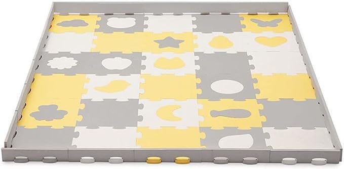 Kinderkraft  Mata Puzzle Luno Shapes Mat 30pcs  Yellow