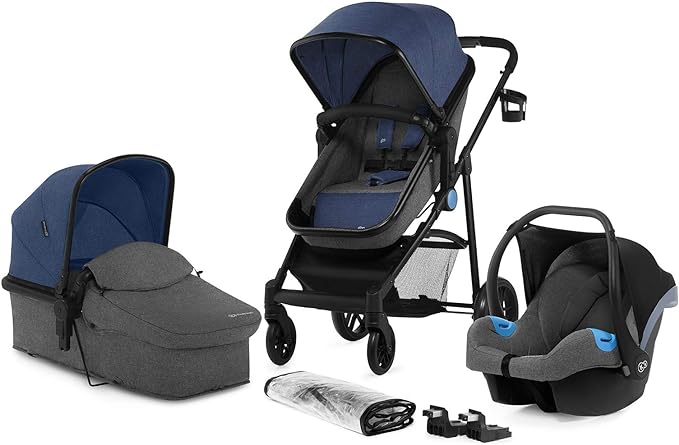 Kinderkraft Juli 3 in 1 Travel Stroller Demin Kinderkraft Yallatoys