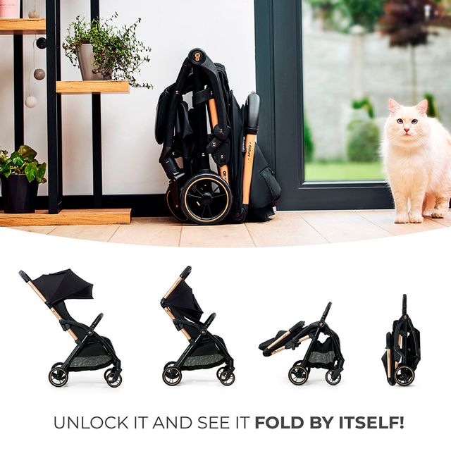 Kinderkraft Apino Raven Baby Stroller Black Kinderkraft Yallatoys