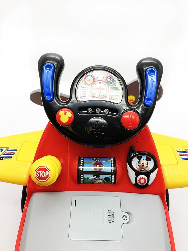 Buy Kiddieland Disney Mickey Mouse Plane Light & Sound Activity Ride On | Yallatoys.com
