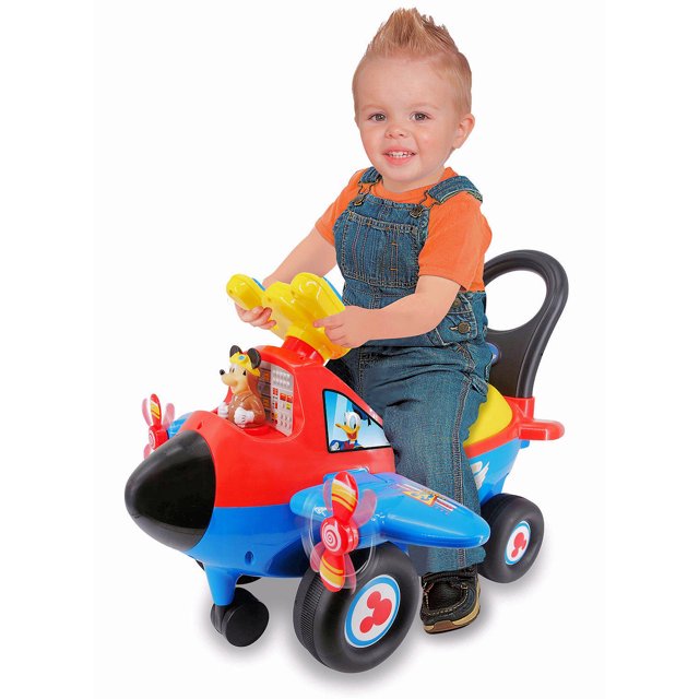 Buy Kiddieland Disney Lights and Sounds Activity Ride On Mickey Mouse Plane | Yallatoys.com