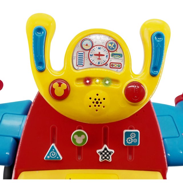 Buy Kiddieland Disney Lights and Sounds Activity Ride On Mickey Mouse Plane | Yallatoys.com