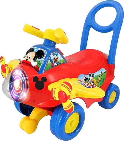 Buy Kiddieland Spinning Lights Mickey Activity Plane Red | Yallatoys.com