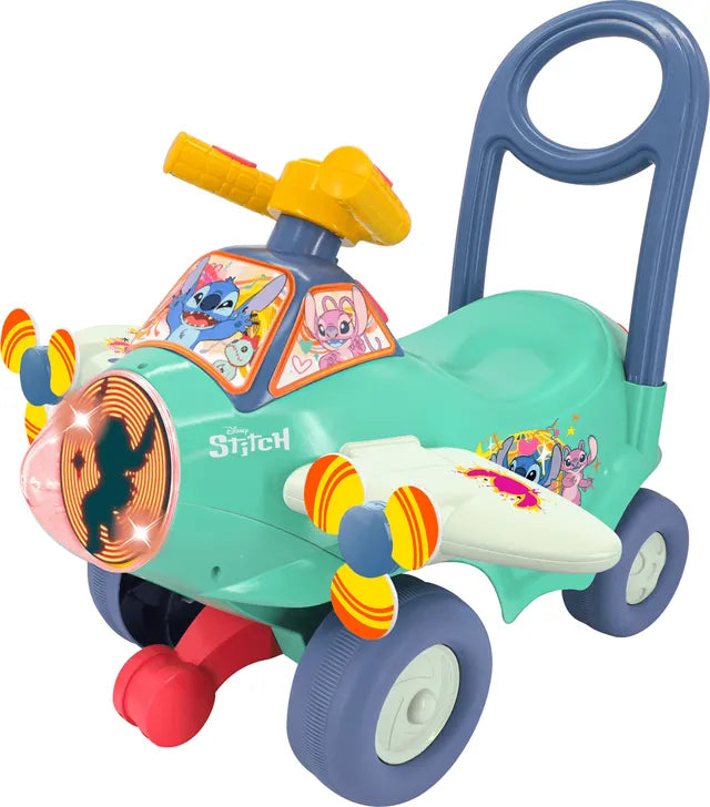 Buy Kiddieland Lights and Sounds Stitch Animated Plane Green | Yallatoys.com