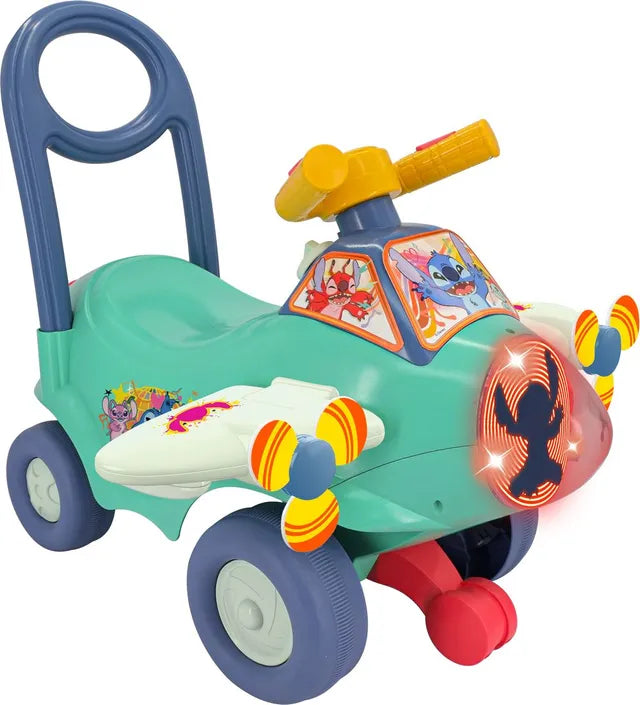 Buy Kiddieland Lights and Sounds Stitch Animated Plane Green | Yallatoys.com
