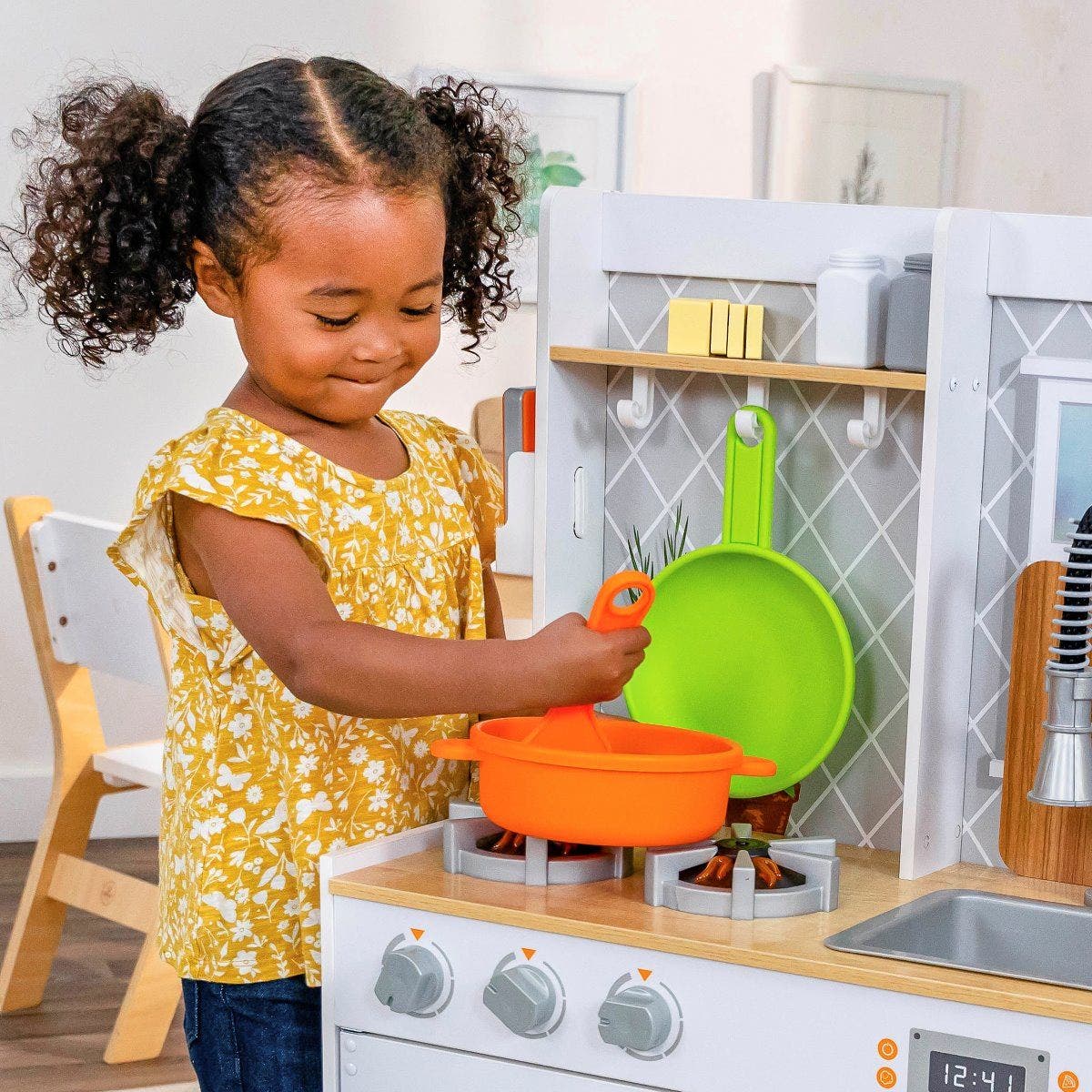 Buy Kidkraft Lets Cook Wooden Play Kitchen and 21 Accessories | Yallatoys.com