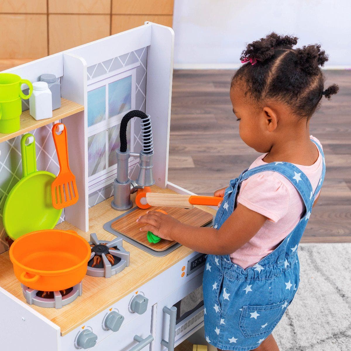 Buy Kidkraft Lets Cook Wooden Play Kitchen and 21 Accessories | Yallatoys.com