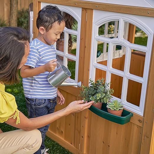 Buy KidKraft Garden View Wooden Playhouse | Yallatoys.com