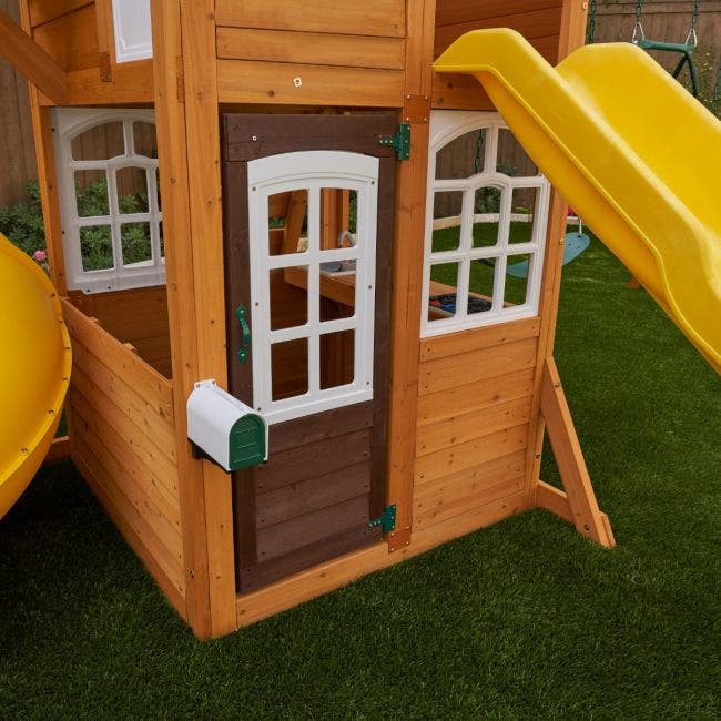 Buy Kidkraft Castlewood Wooden Swing Playground Playset | Yallatoys.com