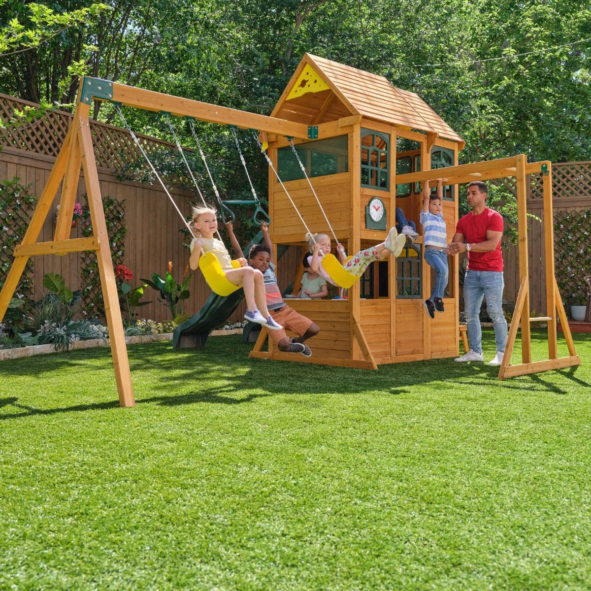 Buy Kidkraft Overland Heights Swing Playground Set | Yallatoys.com