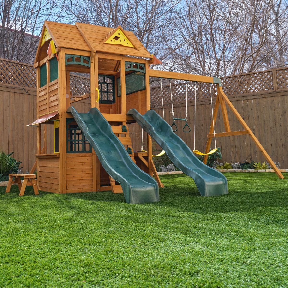 Buy Kidkraft Overland Heights Swing Playground Set | Yallatoys.com