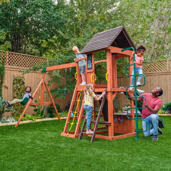 Buy Kidkraft Raptor Trail Wooden Swing Set | Yallatoys.com