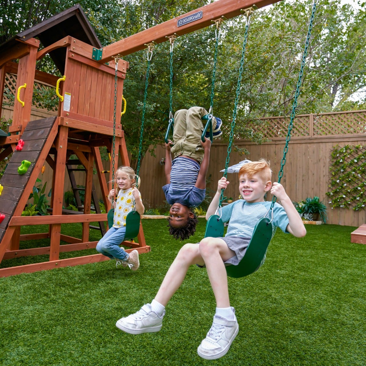 Buy Kidkraft Raptor Trail Wooden Swing Set | Yallatoys.com
