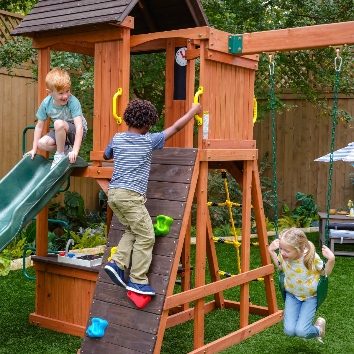 Buy Kidkraft Raptor Trail Wooden Swing Set | Yallatoys.com