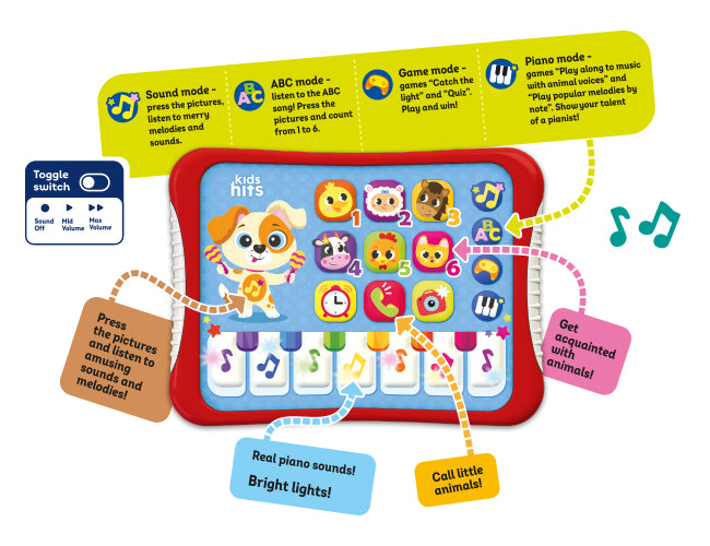 Buy Kids Hits Hit Pad Lights Music Fun | Yallatoys.com