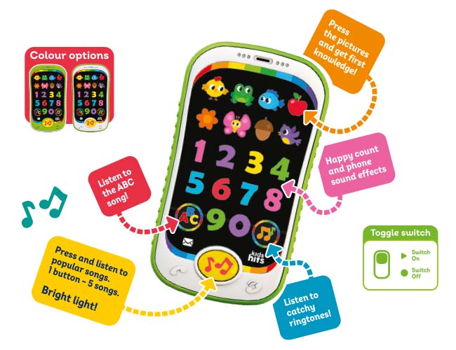 Buy Kids Hits Smart Phone Counting Fun | Yallatoys.com