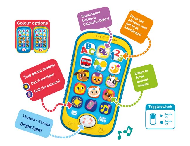 Buy Kids Hits Smart Phone Light-Up Farm | Yallatoys.com