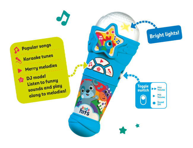Buy Kids Hits Light Show Microphone | Yallatoys.com